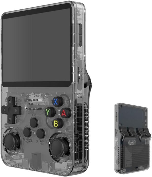 R36S Retro Handheld Video Game Console,3.5Inch IPS Screen Video Player 64g TF Card 10,000+ Games Retro Handheld Game Console, With Open Source Linux System,Black