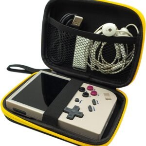 Hard Carrying Case for RG35XX Handheld Game Console, EVA Case Compatible with RG353V/R36S Handheld Game Console and Accessories Multi-Function Travel...
