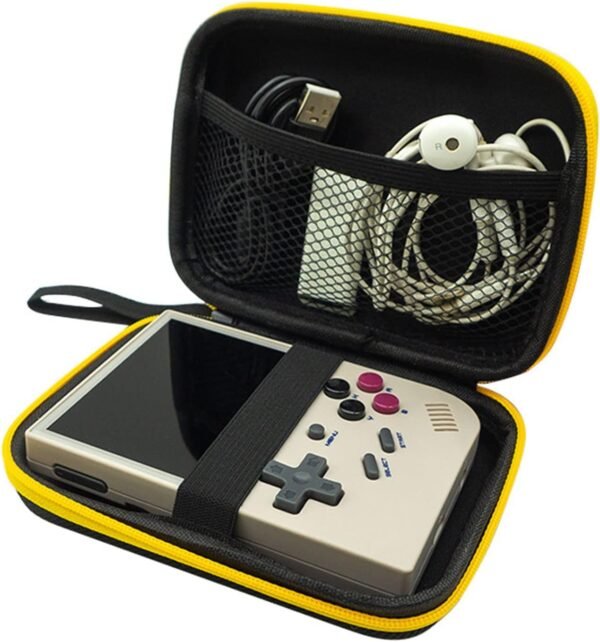 Hard Carrying Case for RG35XX Handheld Game Console, EVA Case Compatible with RG353V/R36S Handheld Game Console and Accessories Multi-Function Travel...