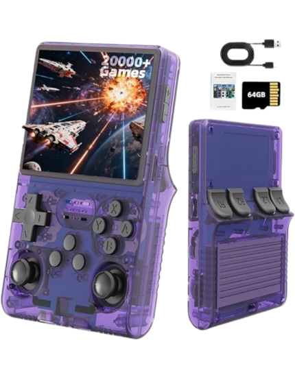 R36S Retro Handheld Games Console (Purple)