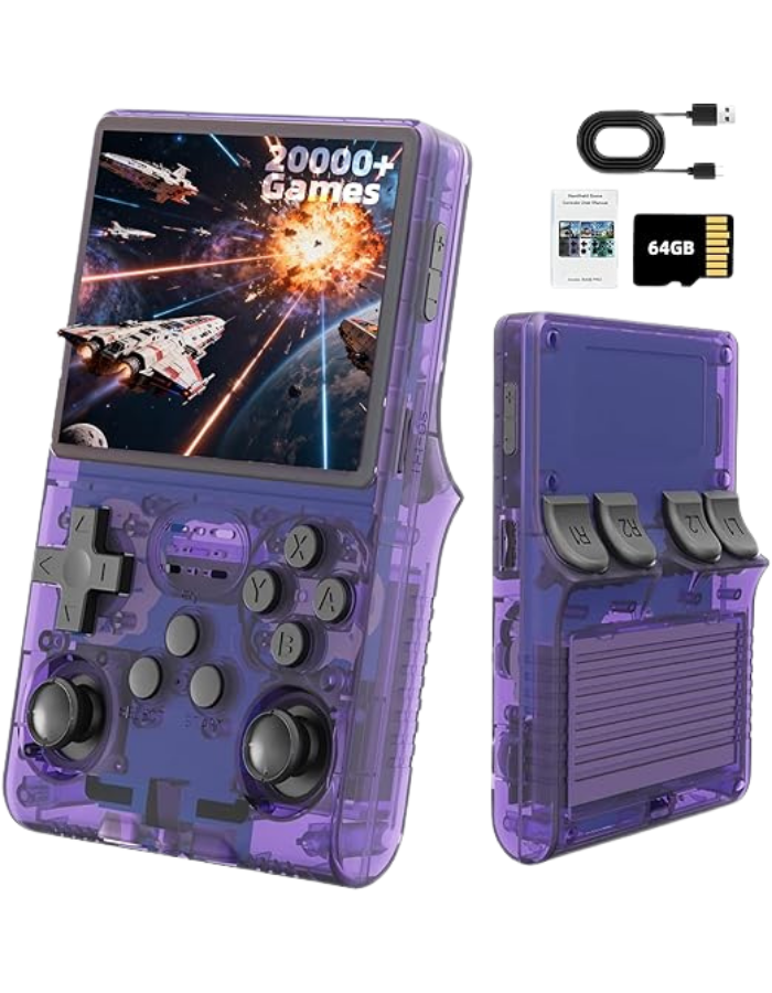 R36S Retro Handheld Games Console (Purple)